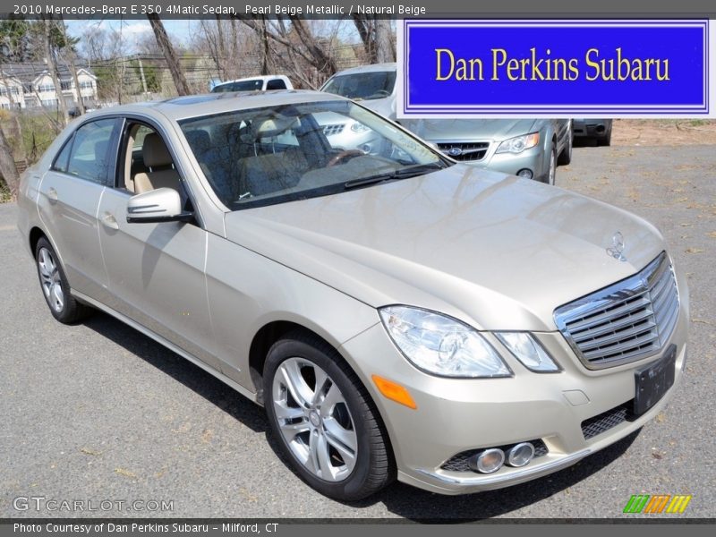 Pearl Beige Metallic / Natural Beige 2010 Mercedes-Benz E 350 4Matic Sedan