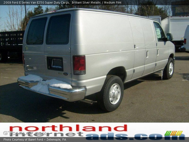 Brilliant Silver Metallic / Medium Flint 2009 Ford E Series Van E250 Super Duty Cargo