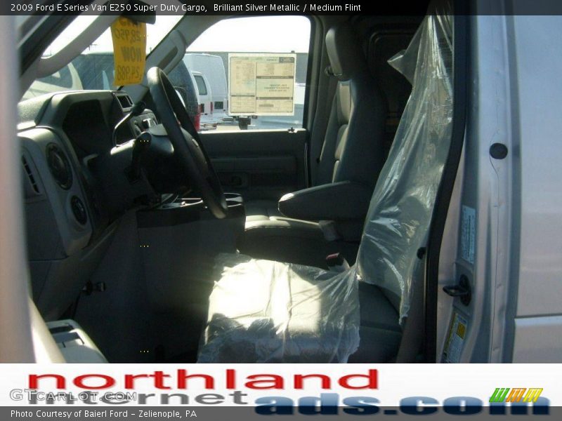 Brilliant Silver Metallic / Medium Flint 2009 Ford E Series Van E250 Super Duty Cargo