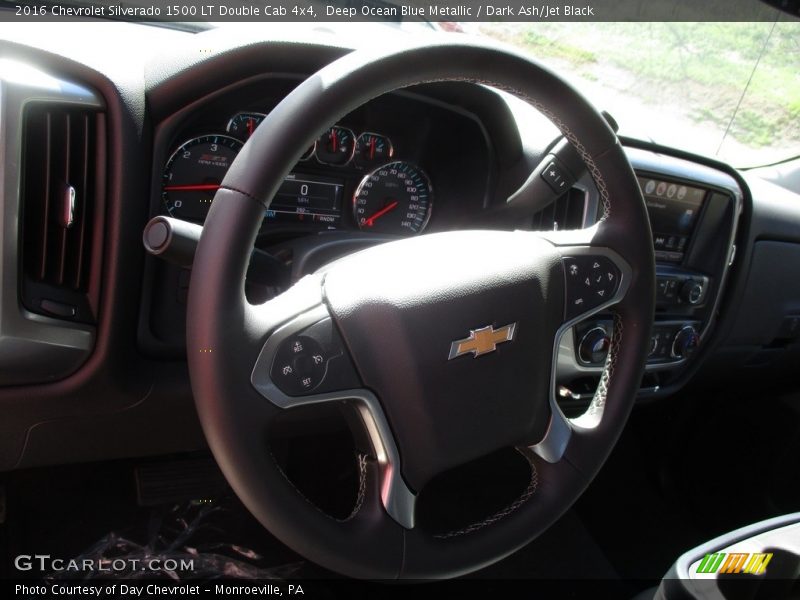 Deep Ocean Blue Metallic / Dark Ash/Jet Black 2016 Chevrolet Silverado 1500 LT Double Cab 4x4