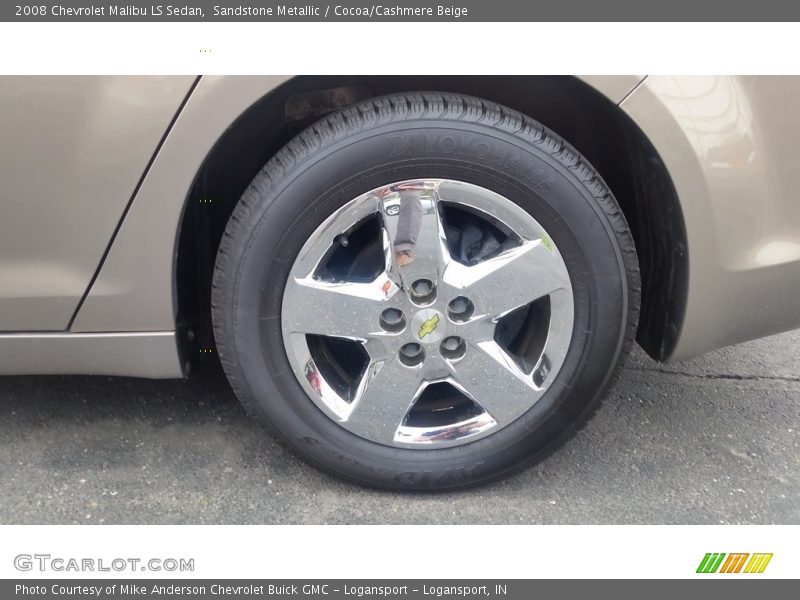 Sandstone Metallic / Cocoa/Cashmere Beige 2008 Chevrolet Malibu LS Sedan