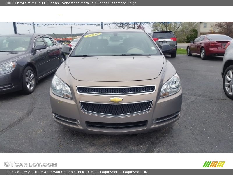 Sandstone Metallic / Cocoa/Cashmere Beige 2008 Chevrolet Malibu LS Sedan