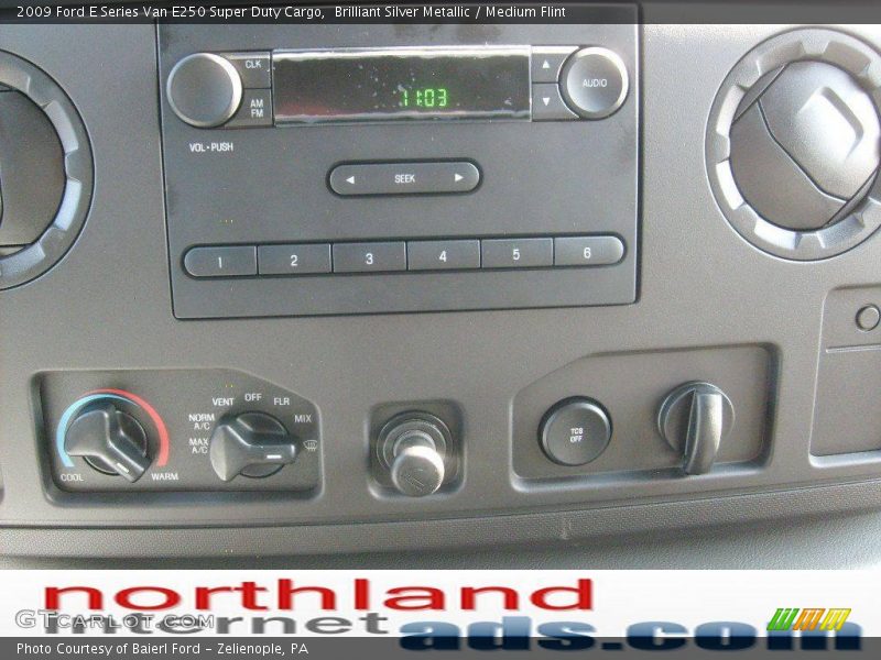 Brilliant Silver Metallic / Medium Flint 2009 Ford E Series Van E250 Super Duty Cargo