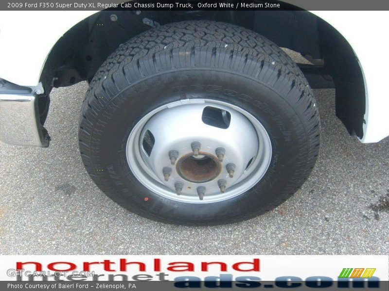 Oxford White / Medium Stone 2009 Ford F350 Super Duty XL Regular Cab Chassis Dump Truck