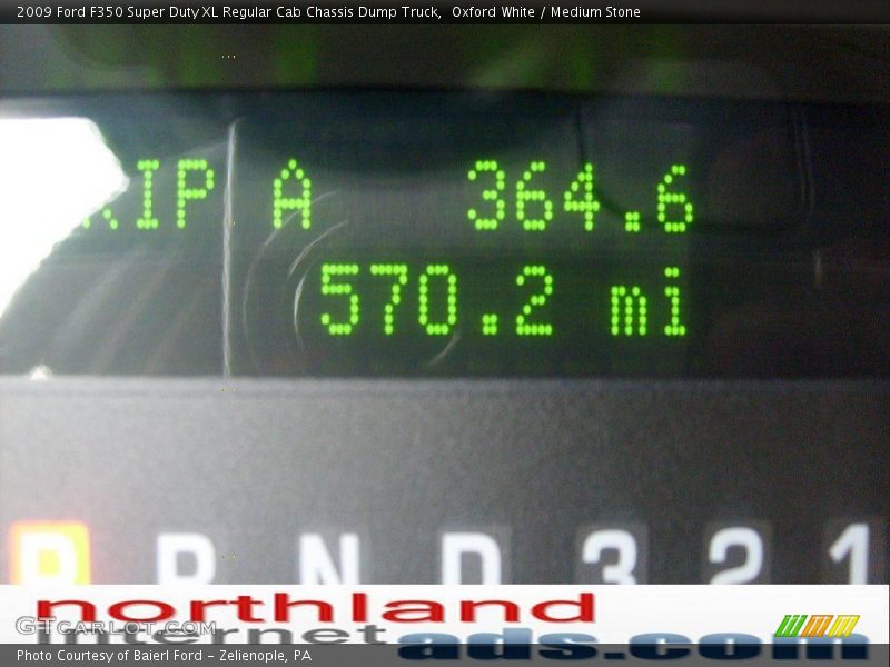 Oxford White / Medium Stone 2009 Ford F350 Super Duty XL Regular Cab Chassis Dump Truck