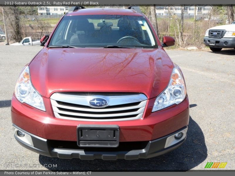 Ruby Red Pearl / Off Black 2012 Subaru Outback 2.5i