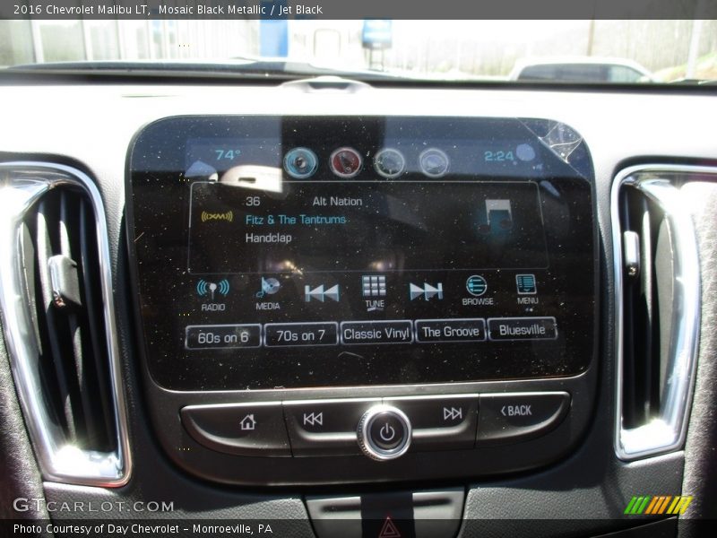 Mosaic Black Metallic / Jet Black 2016 Chevrolet Malibu LT