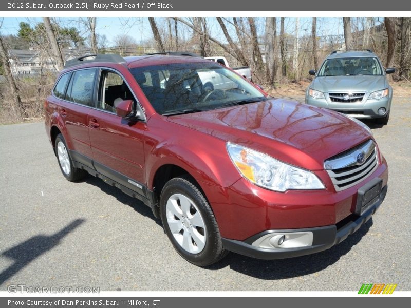 Ruby Red Pearl / Off Black 2012 Subaru Outback 2.5i