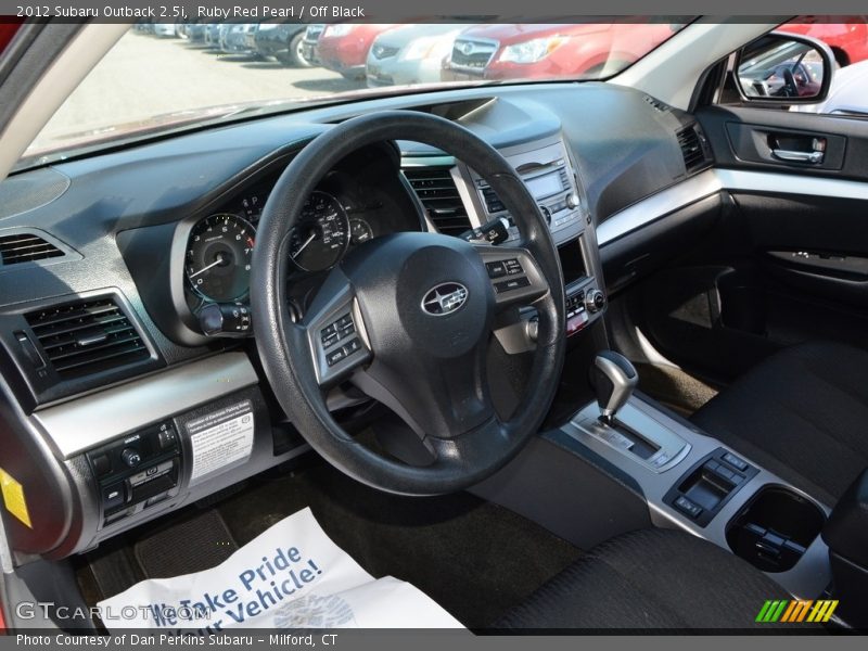 Ruby Red Pearl / Off Black 2012 Subaru Outback 2.5i