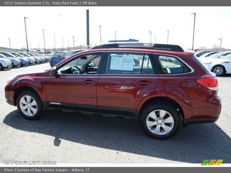 Ruby Red Pearl / Off Black 2012 Subaru Outback 2.5i
