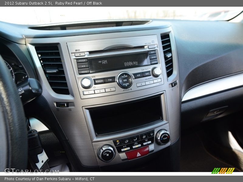 Ruby Red Pearl / Off Black 2012 Subaru Outback 2.5i