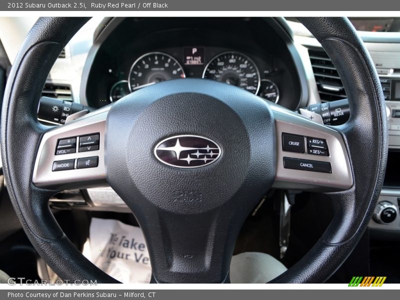 Ruby Red Pearl / Off Black 2012 Subaru Outback 2.5i