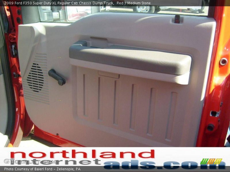 Red / Medium Stone 2009 Ford F350 Super Duty XL Regular Cab Chassis Dump Truck