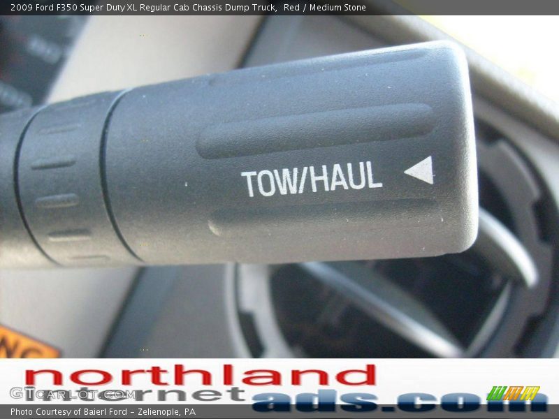 Red / Medium Stone 2009 Ford F350 Super Duty XL Regular Cab Chassis Dump Truck