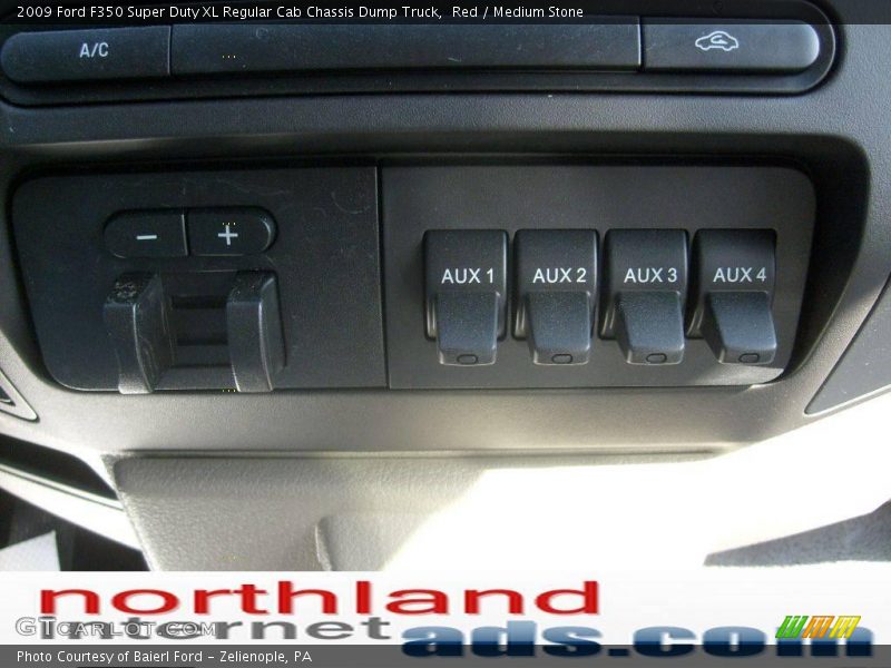 Red / Medium Stone 2009 Ford F350 Super Duty XL Regular Cab Chassis Dump Truck