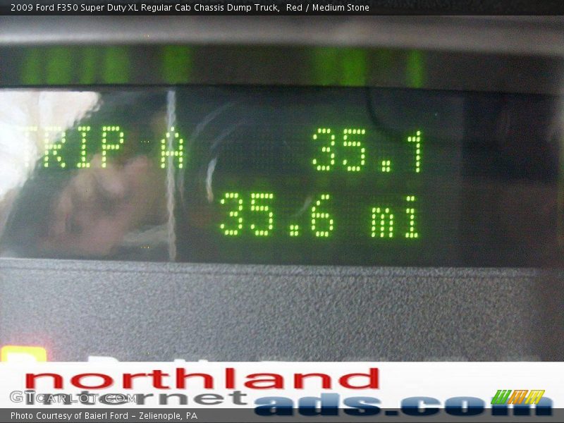 Red / Medium Stone 2009 Ford F350 Super Duty XL Regular Cab Chassis Dump Truck