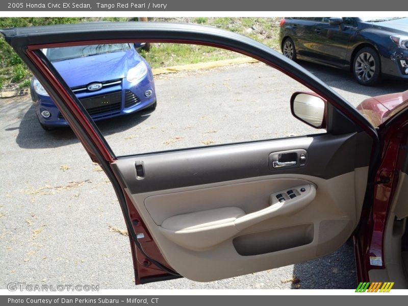 Tango Red Pearl / Ivory 2005 Honda Civic EX Sedan