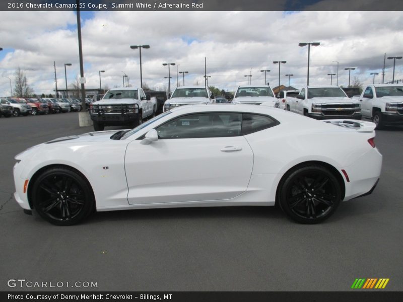 Summit White / Adrenaline Red 2016 Chevrolet Camaro SS Coupe