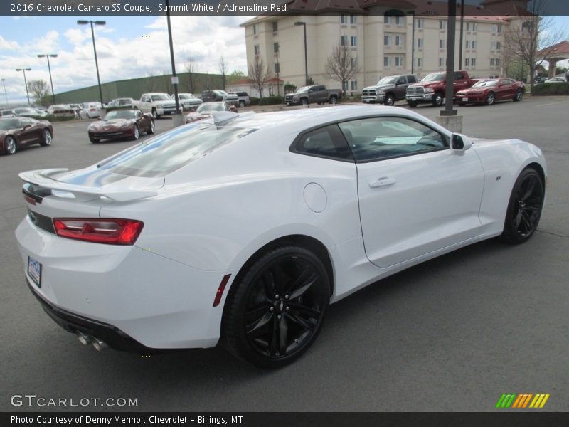 Summit White / Adrenaline Red 2016 Chevrolet Camaro SS Coupe