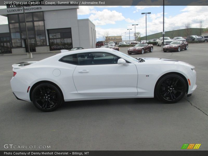 Summit White / Adrenaline Red 2016 Chevrolet Camaro SS Coupe