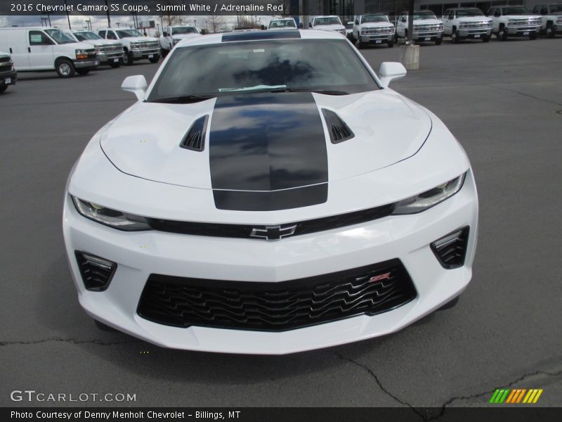 Summit White / Adrenaline Red 2016 Chevrolet Camaro SS Coupe