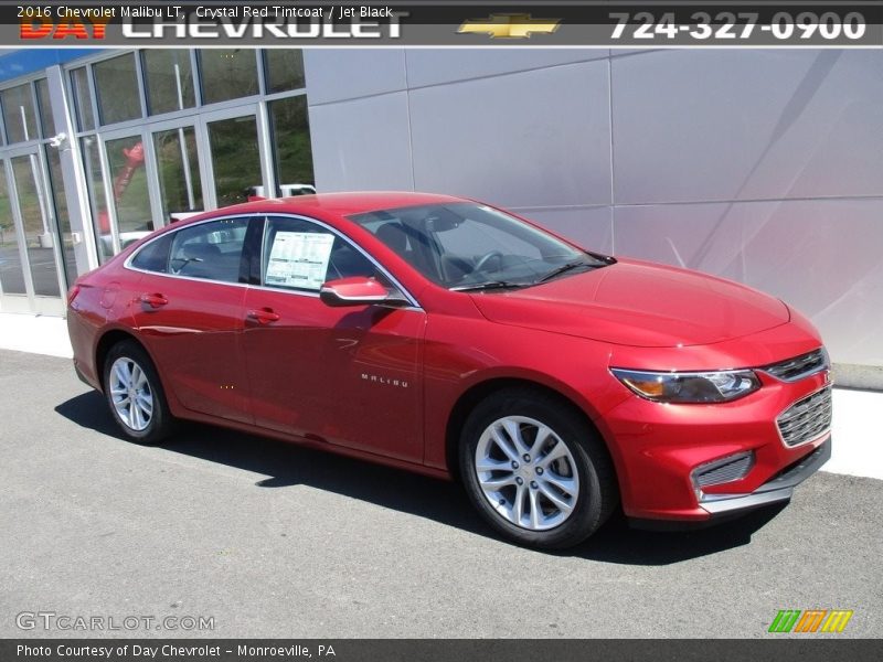 Crystal Red Tintcoat / Jet Black 2016 Chevrolet Malibu LT