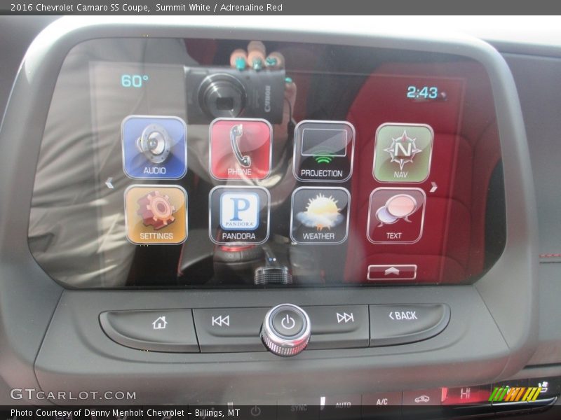 Summit White / Adrenaline Red 2016 Chevrolet Camaro SS Coupe