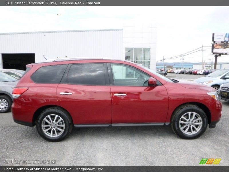 Cayenne Red / Charcoal 2016 Nissan Pathfinder SV 4x4