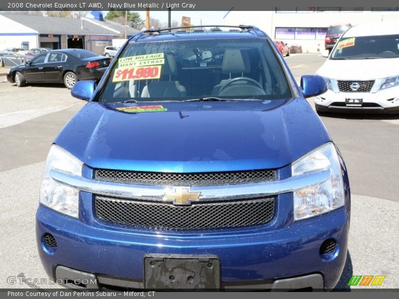 Navy Blue Metallic / Light Gray 2008 Chevrolet Equinox LT AWD