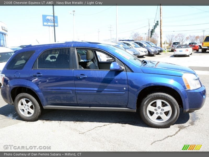 Navy Blue Metallic / Light Gray 2008 Chevrolet Equinox LT AWD