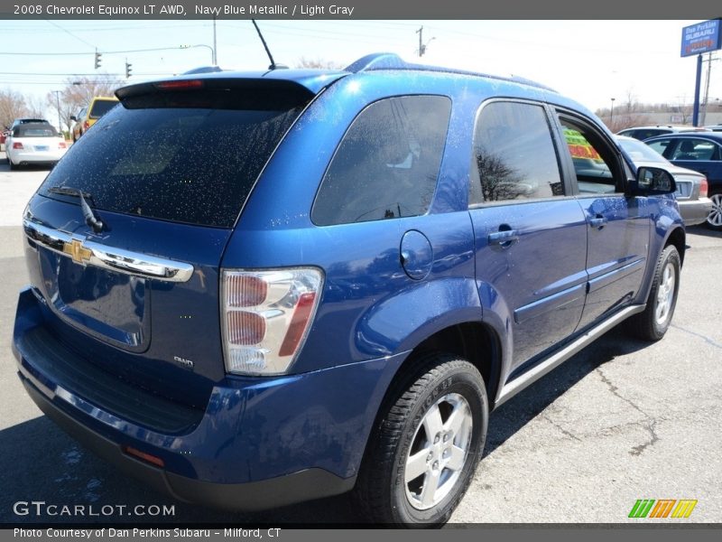 Navy Blue Metallic / Light Gray 2008 Chevrolet Equinox LT AWD