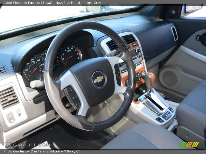 Navy Blue Metallic / Light Gray 2008 Chevrolet Equinox LT AWD