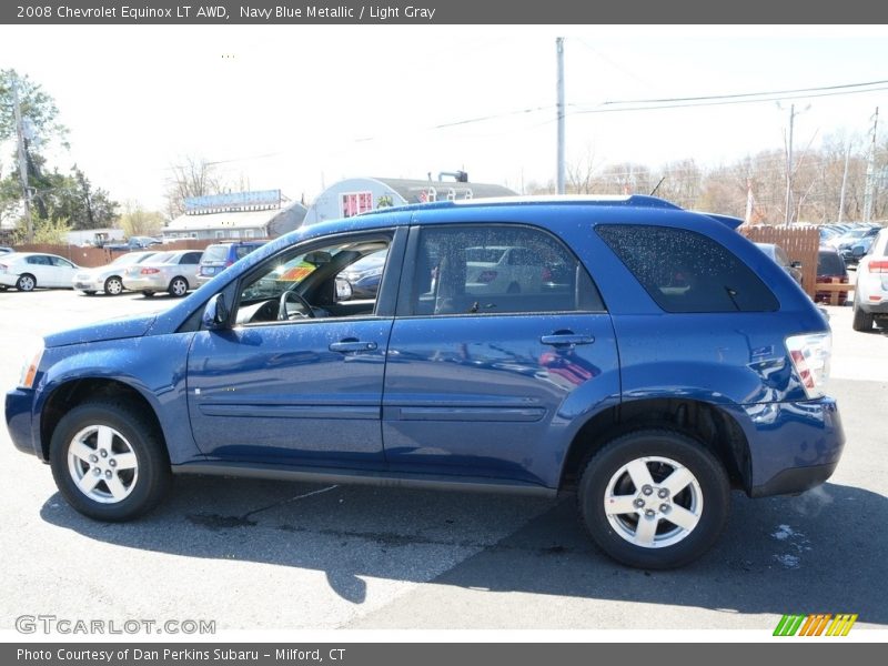 Navy Blue Metallic / Light Gray 2008 Chevrolet Equinox LT AWD