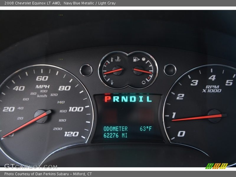 Navy Blue Metallic / Light Gray 2008 Chevrolet Equinox LT AWD