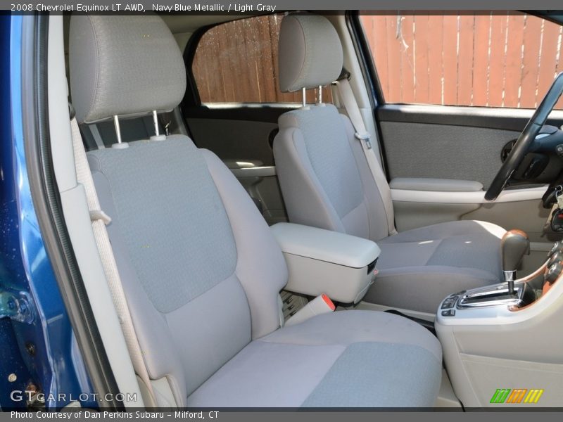 Navy Blue Metallic / Light Gray 2008 Chevrolet Equinox LT AWD
