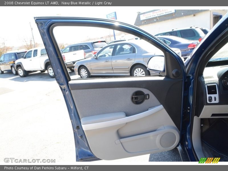 Navy Blue Metallic / Light Gray 2008 Chevrolet Equinox LT AWD