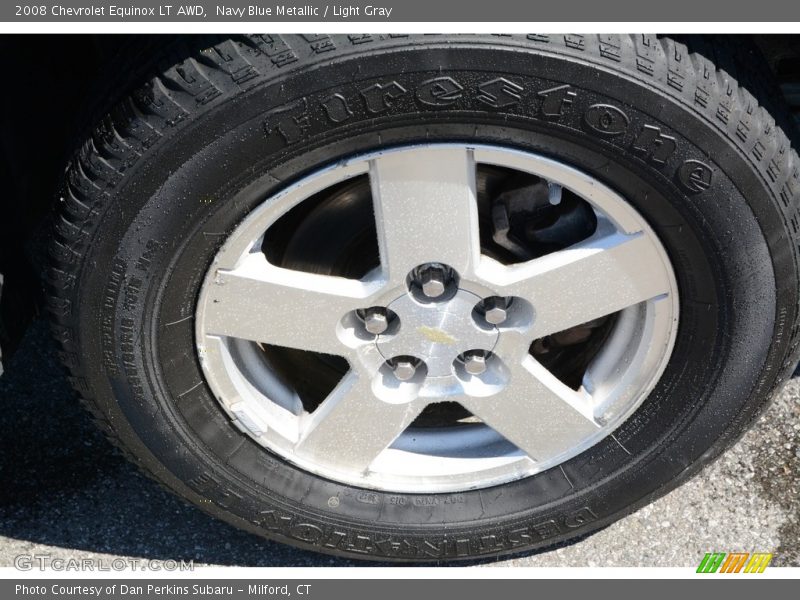 Navy Blue Metallic / Light Gray 2008 Chevrolet Equinox LT AWD