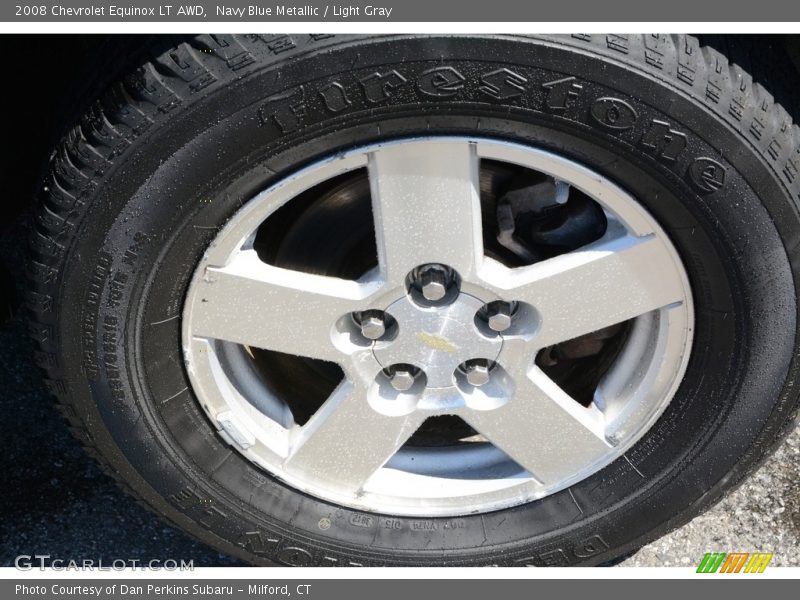 Navy Blue Metallic / Light Gray 2008 Chevrolet Equinox LT AWD