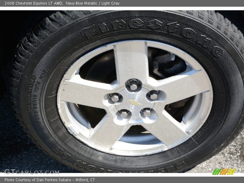 Navy Blue Metallic / Light Gray 2008 Chevrolet Equinox LT AWD