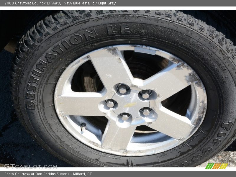 Navy Blue Metallic / Light Gray 2008 Chevrolet Equinox LT AWD