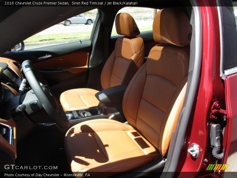 Siren Red Tintcoat / Jet Black/Kalahari 2016 Chevrolet Cruze Premier Sedan
