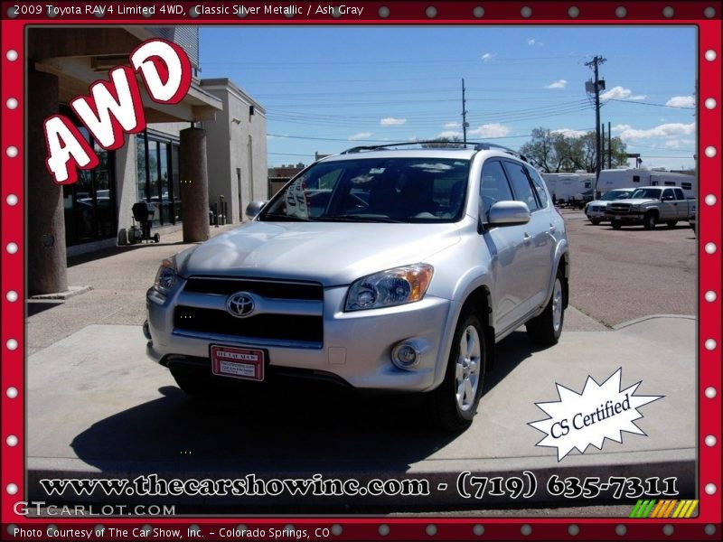 Classic Silver Metallic / Ash Gray 2009 Toyota RAV4 Limited 4WD