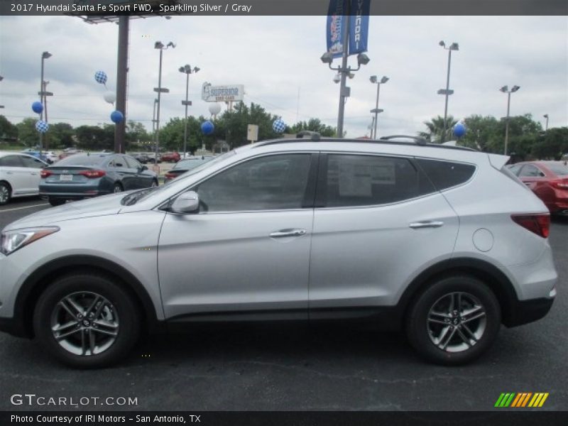 Sparkling Silver / Gray 2017 Hyundai Santa Fe Sport FWD