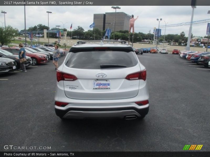 Sparkling Silver / Gray 2017 Hyundai Santa Fe Sport FWD