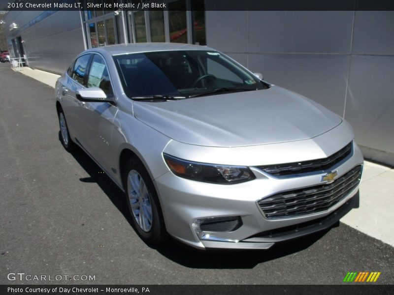 Silver Ice Metallic / Jet Black 2016 Chevrolet Malibu LT