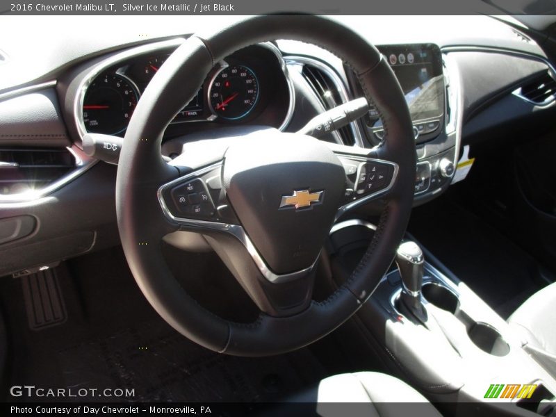 Silver Ice Metallic / Jet Black 2016 Chevrolet Malibu LT
