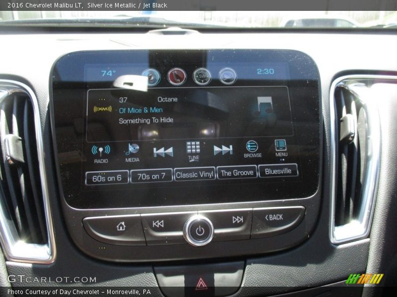 Silver Ice Metallic / Jet Black 2016 Chevrolet Malibu LT