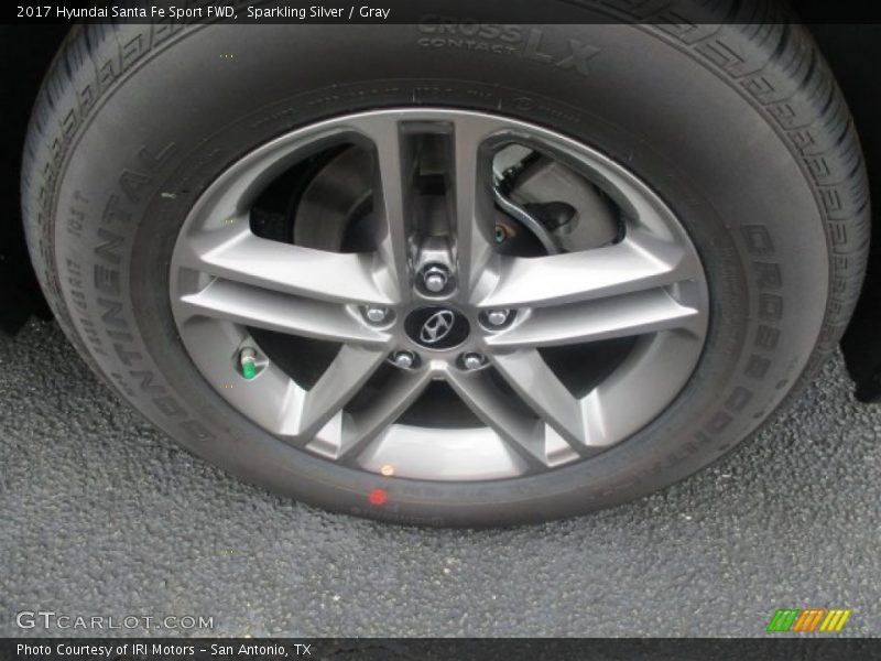 Sparkling Silver / Gray 2017 Hyundai Santa Fe Sport FWD