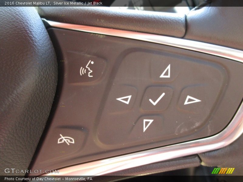 Silver Ice Metallic / Jet Black 2016 Chevrolet Malibu LT