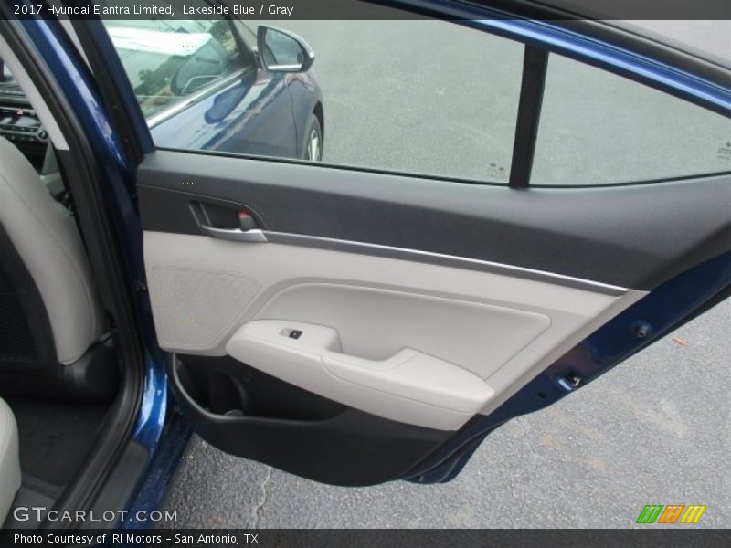 Lakeside Blue / Gray 2017 Hyundai Elantra Limited